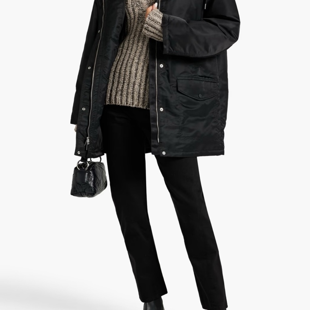 Theory Black Aero Nylon Puffer Jacket - Picture 2 of 5